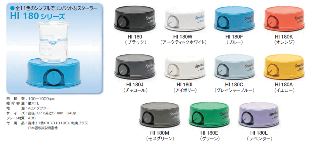 ハンナ マグネチックスターラーHI 180シリーズ